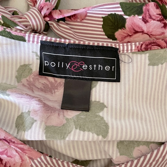 Floral crop top with fan sleeves - Picture 6 of 6